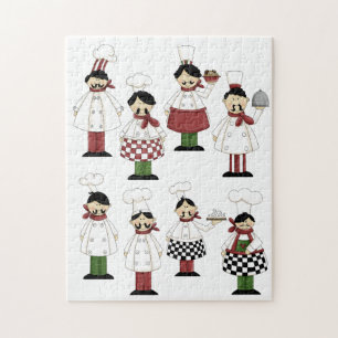 Italienska Chefs Puzzle Pussel