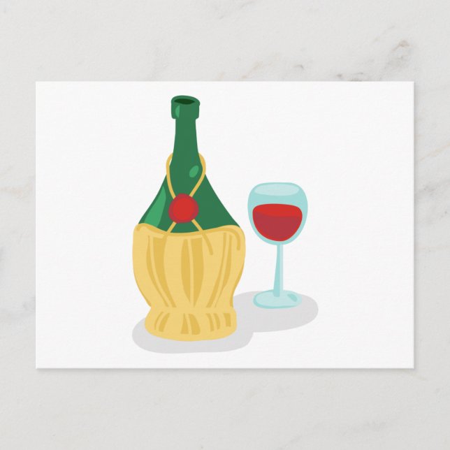 Italienska Chianti Vykort (Framsida)