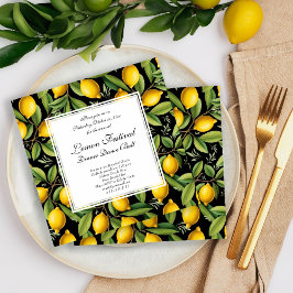 Italienska citron-Födelsedagsfesten eller Citrus F Inbjudningar
