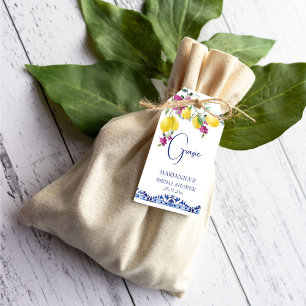 Italienska citroner bougainvillea möhippa favör presentetikett