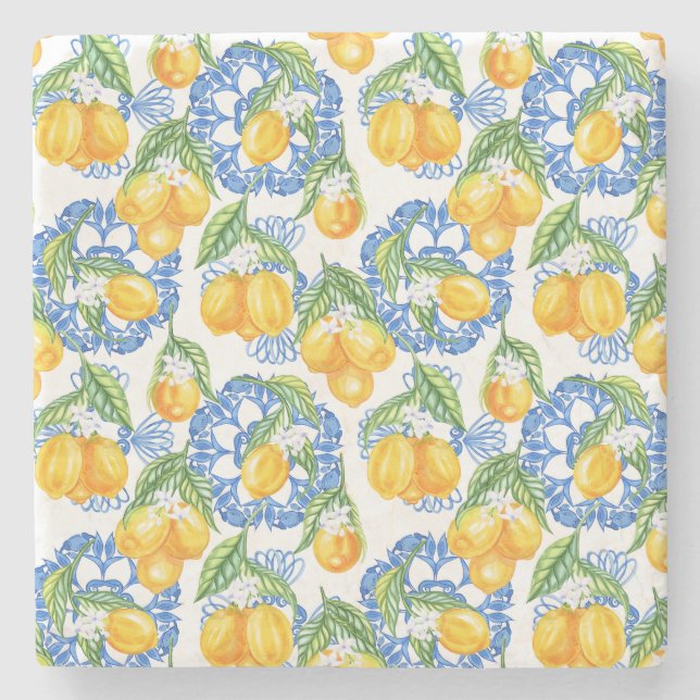 Italienska citronklasser stenunderlägg (Framsidan)