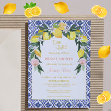 Italienska Citrus Blue Tiles Sommar Möhippa