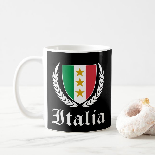 Italienska Crest Kaffemugg (Med munk)