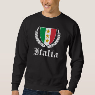 Italienska Crest Lång Ärmad Tröja