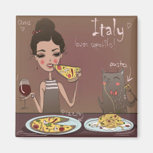Italienska Cuisineet Magnet