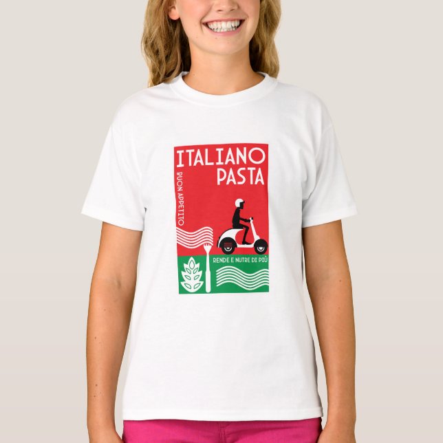 Italienska Cuisineet T Shirt (Framsida)