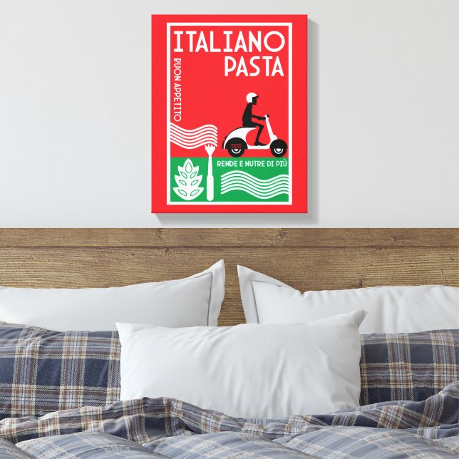 Italienska Cuisineet Wall Art Canvastryck (Insitu (sovrum))
