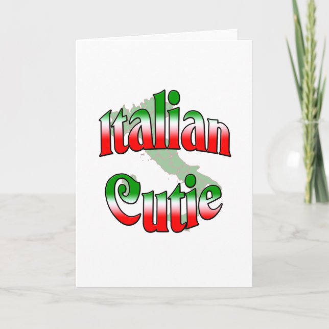 Italienska Cutie Helgkort (Framsida)