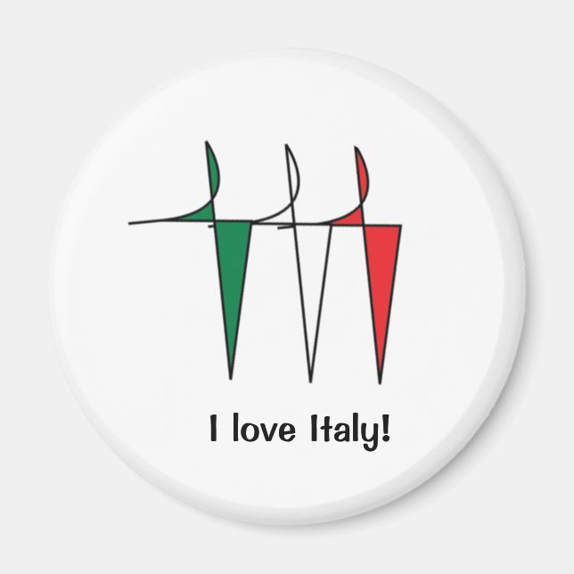 Italienska dansare Magnet (Framsidan)