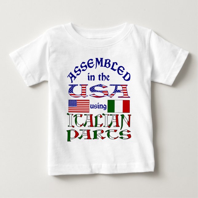 Italienska delar 2 t-shirt (Framsida)
