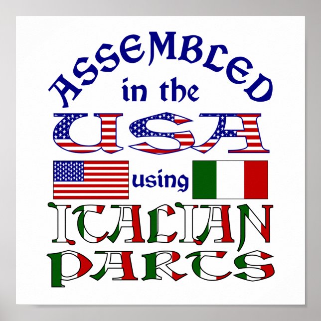 Italienska delar poster (Framsidan)