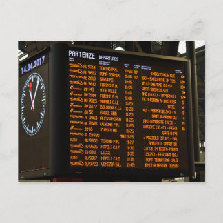 Italienska destinationer Tåg - Milano Centrale Vykort