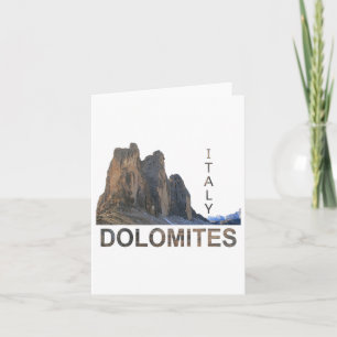 Italienska dolomiter som hyser Alpernor Kort