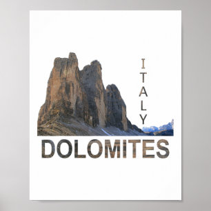 Italienska Dolomiterna Vandring i Alperna  Poster