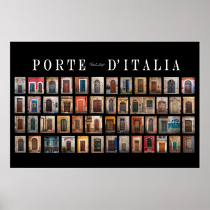 Italienska dörrar (den Porte d'Italiaen) Poster