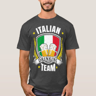 Italienska dryckesteamets speldesign t shirt