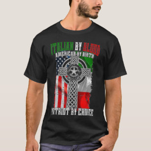 Italienska efter Blood American by Birth Patriot b T Shirt