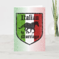 Italienska efter Giftermål Greeting Card