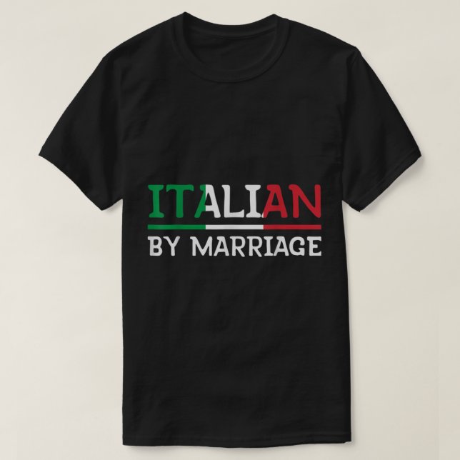 Italienska efter Giftermål T Shirt (Design framsida)