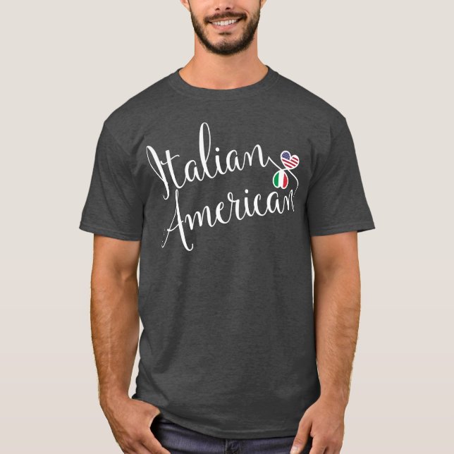 Italienska entwated Hearts Tee Shirt (Framsida)