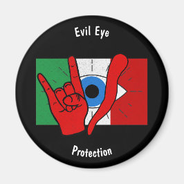 Italienska Evil Öga il Malocchio Maloik Malo Magnet