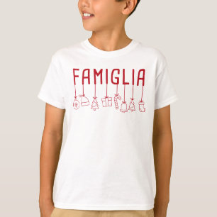 Italienska Famiglia - Matchande familjejul T-Sh T Shirt