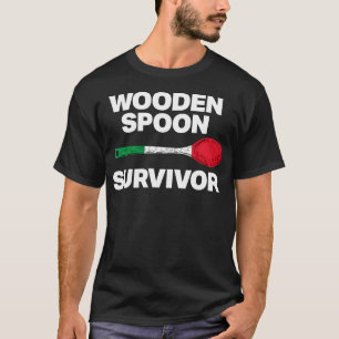 Italienska familjen - Funny Wooden Spoon Survivor T Shirt