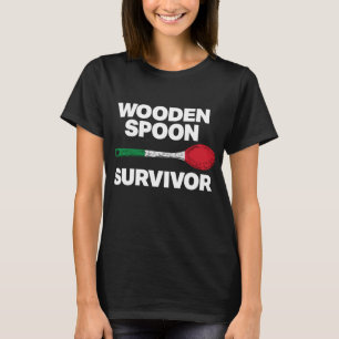 Italienska familjen - Funny Wooden Spoon Survivor T Shirt