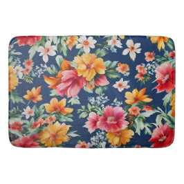 Italienska Fantastisk Summer Bright-Blommönstret Badrumsmatta