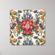 Italienska Fantastisk Summer Bright-Blommönstret