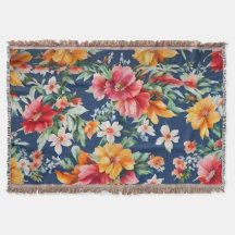 Italienska Fantastisk Summer Bright-Blommönstret