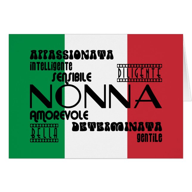 Italienska farmödrar: Kvaliteter OBS Kort (Framsidan Horizontal)