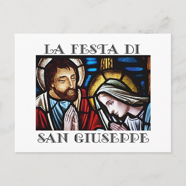 Italienska Festa di San Giuseppe- St Jos-festen Vykort (Framsida)