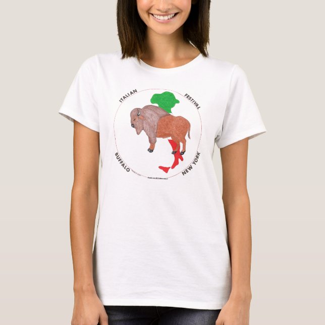 Italienska festivalen, Långärmaden Buffalo Tee Shirt (Framsida)