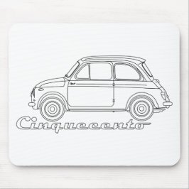 Italienska Fiat Cinquecento 500 cc Oldtimer Bluepr Musmatta