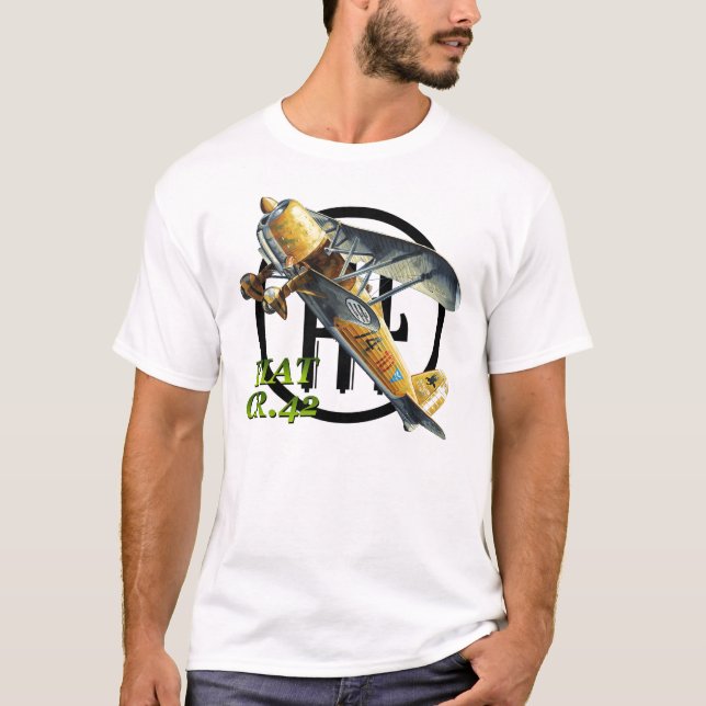 ITALIENSKA FIAT CR.42 T SHIRT (Framsida)