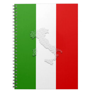 Italienska flagga anteckningsbok