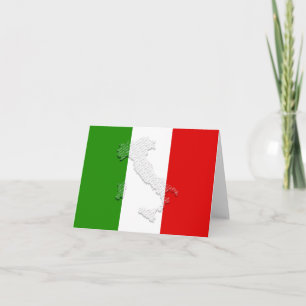 Italienska flagga anteckningskort