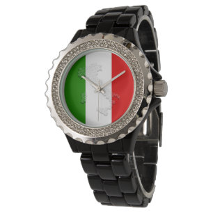 Italienska flagga armbandsur