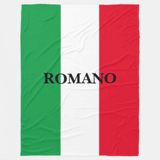 Italienska flagga av Italien anpassningsbar stor f Fleecefilt