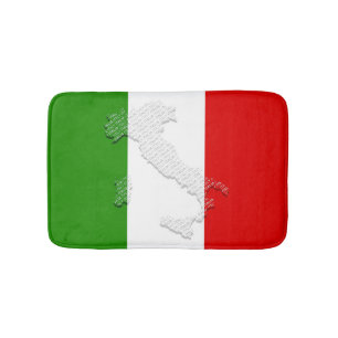Italienska flagga badrumsmatta