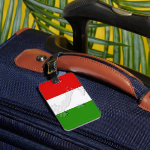 Italienska flagga bagagebricka