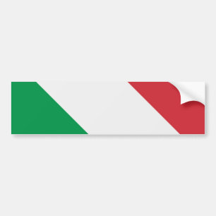 Italienska Flagga Bildekal