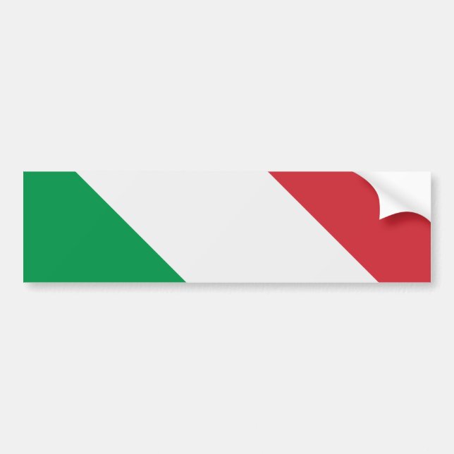 Italienska Flagga Bildekal (Framsidan)