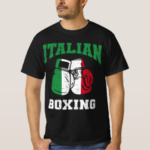 Italienska flagga-boxhandskar t shirt