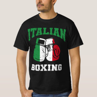 Italienska flagga-boxhandskar t shirt