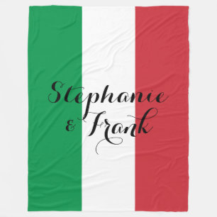 Italienska Flagga Bröllop Fleecefilt