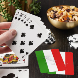 Italienska flagga casinokort