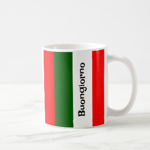 Italienska Flagga Design Coffee Mugg