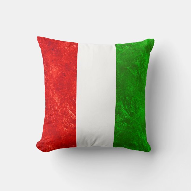 Italienska Flagga Design Kudde (Framsida)